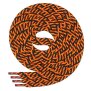 Di Ficchiano Polyester Schnürsenkel - Twist - schwarz/orange - 180 cm