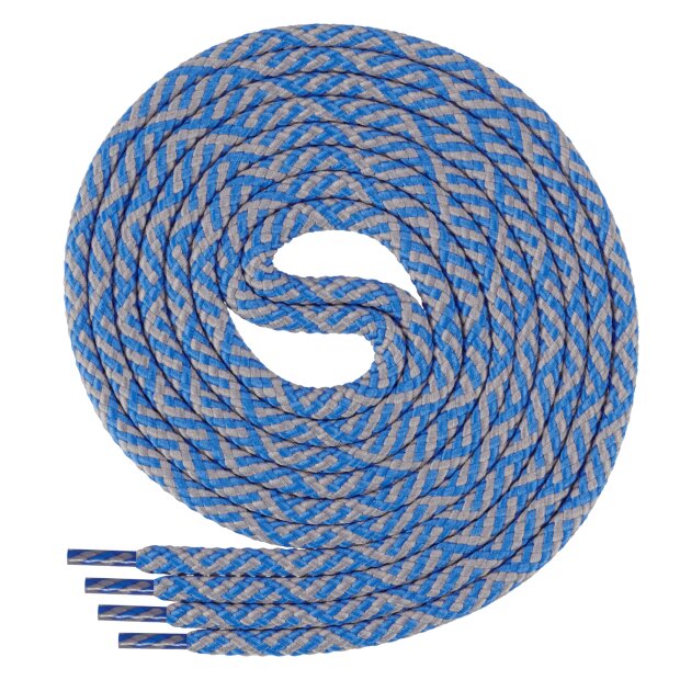 Di Ficchiano Polyester Schnürsenkel - Twist - blau/grau - 200 cm