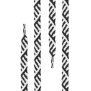 Di Ficchiano - flache Schnürsenkel - weiß/schwarz Twist - 140 cm