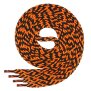 Di Ficchiano - flache Schnürsenkel - schwarz/orange Twist - 160 cm