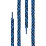 Di Ficchiano - flache Schnürsenkel - schwarz/blau Twist -  160 cm