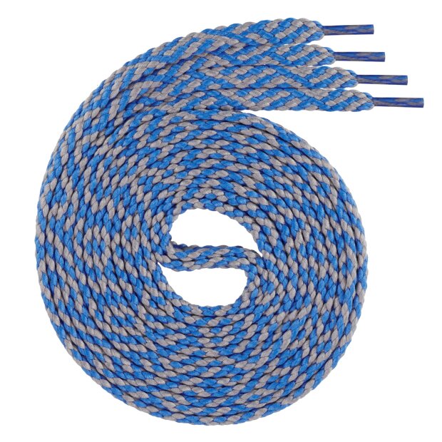 Swissly  Schnürsenkel - Twist - blau/grau - 70 cm