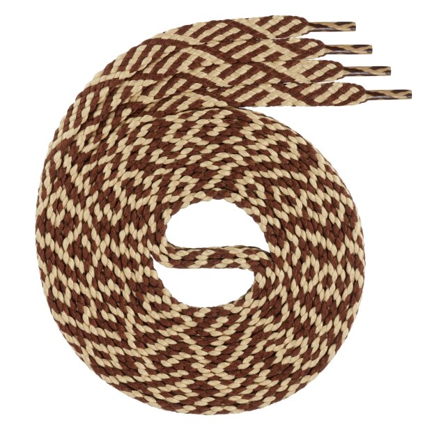 Swissly  Schnürsenkel - Twist - braun/beige - 110 cm